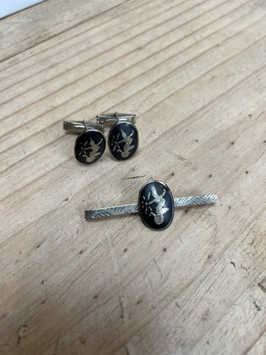 Siam silver cufflinks - silver, and