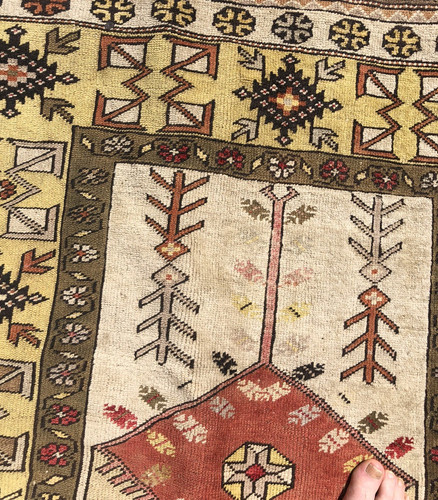 Turkish milas rug vintage - rug,