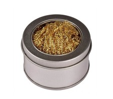 Brass Soldering Iron Tip Cleaning Ball Wire Nozzle Cleaner Wool Sponge 60 x 60mm