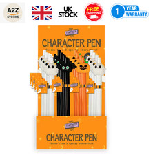 Halloween Character  Design Pen CDU Ball Point Seasonal Stationary Bat Pumpkin