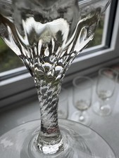 Four Small Sherry Glasses With