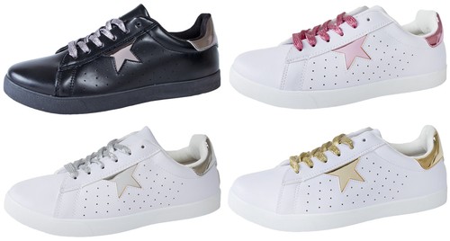 Womens metallic star cushioned - womens,