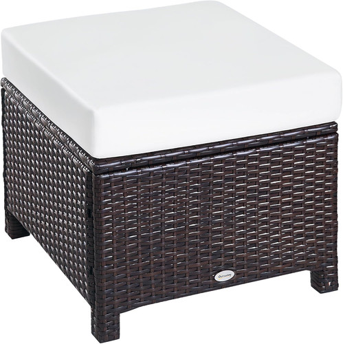 Outsunny rattan footstool - outsunny,