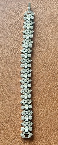 Vintage crown trifari - vintage, clear