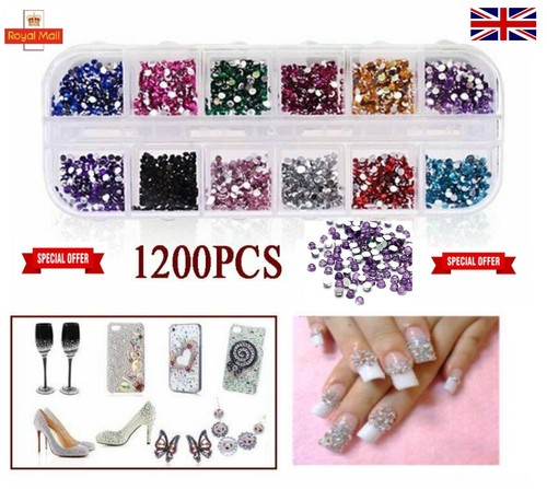 1200pcs crystal flat back - flat,
