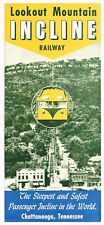 Vintage Lookout Mountain Incline Railway Chattanooga Tennessee Travel Leaflet