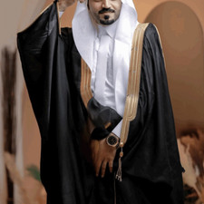 Black Golden Brown Mens Arab