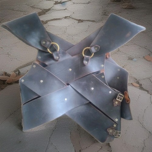 Larp leather armour chest - leather,