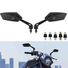 Black Pair Motorcycle Rearview