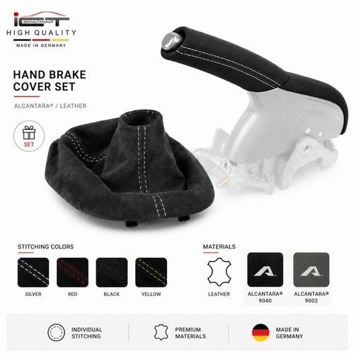 Leather alcantara gear shift - leather,
