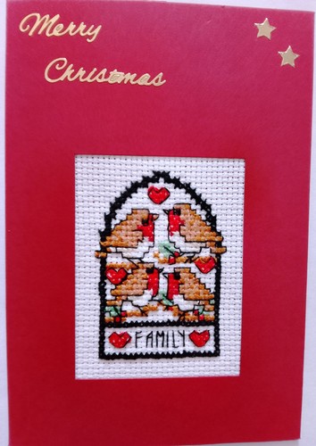 Christmas card completed cross - completed,