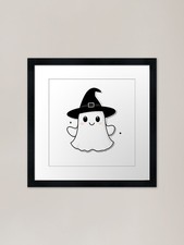 Ghost Wearing a Black Witch