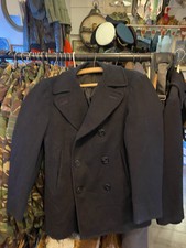 Vintage WW2 US Naval Depot 6 Button Wool Pea Coat Sz 38/40 Pit To Pit 20inch