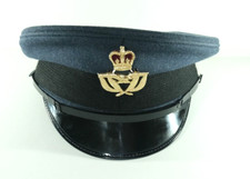 RAF ROYAL AIR FORCE OFFICERS PEAKED DRESS CAP - 58 , British Military Issue Hat.