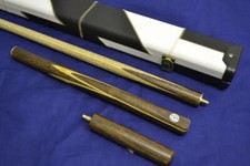 Handcrafted 3/4 Rosewood Inlayed Butt with Ash Shaft Snooker Cue Set + Case