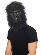 Gorilla Ape Mask Black Animal