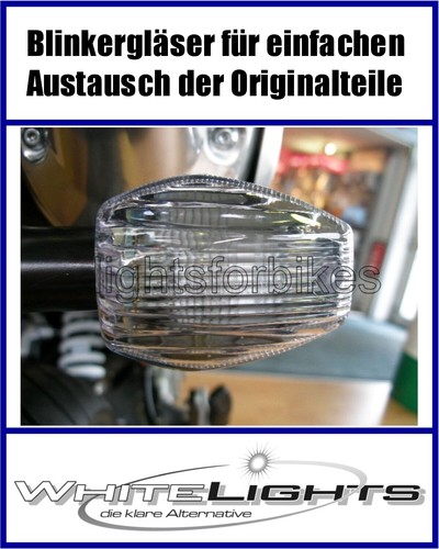 White signal lenses honda - white,