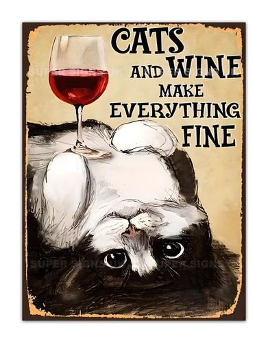 Funny cats and wine - funny, "