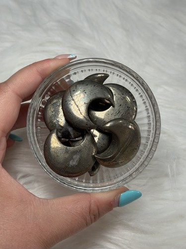 Pyrite small moon - pyrite, crystal