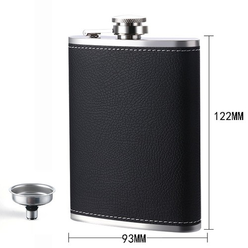 Stainless steel hip flask with - hip,