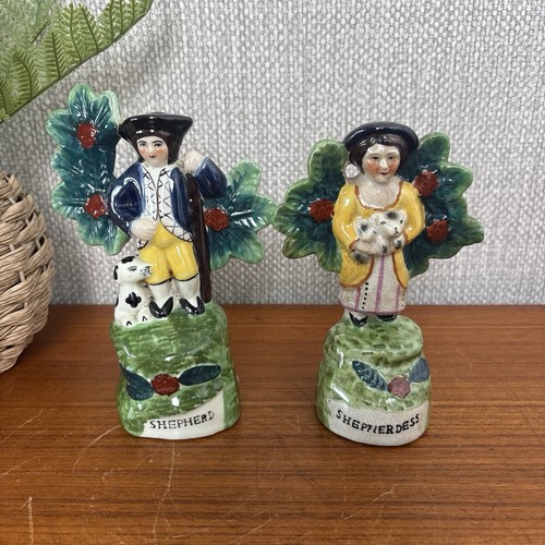 Vintage staffordshire pair - vintage,
