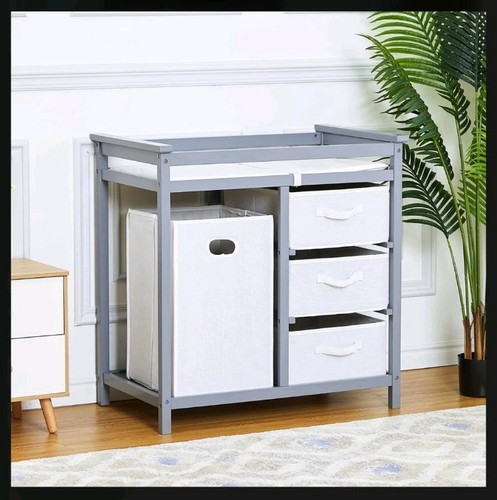 Wooden baby changing table - changing,