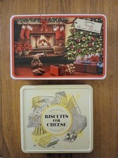 2 x Used Empty Biscuit Tins (