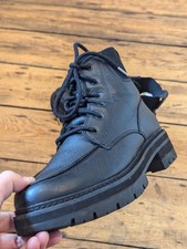 Clarks Orianna Mid Chunky Platform Ankle Boots Size 5.5D Sherpa Lined