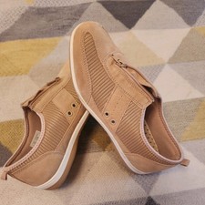 AVENUE Beige Canvas Shoes UK Size 6