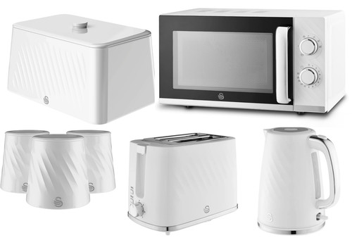 Swan windsor white kettle - white,