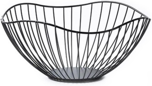 Black metal fruit - metal, bowl