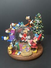 Disney Mickey Mouse Snow Globe Lights Up Musical Christmas  Large Read Rare