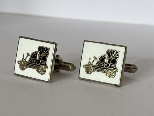 Vintage enamelled antique car - enamelled,