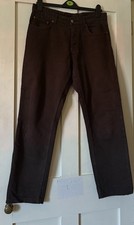 Zara Brown Denim Button Fly