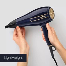 BaByliss Black Onyx Hair Dryer 2400W - 3 Temperature & 2 Airflow Settings D524U