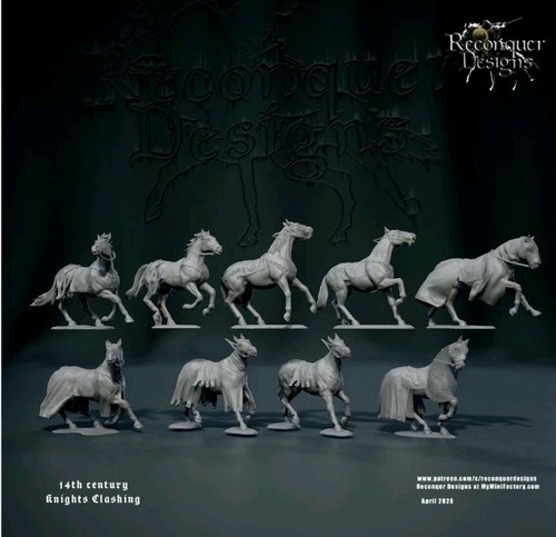 28mm unpainted medieval - 28mm, 14th