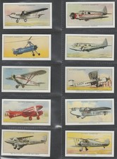 AEROPLANES CIVIL - A PLAYERS 1935 REPRINTED 1990 SET OF CIGARETTE CARDS MINT