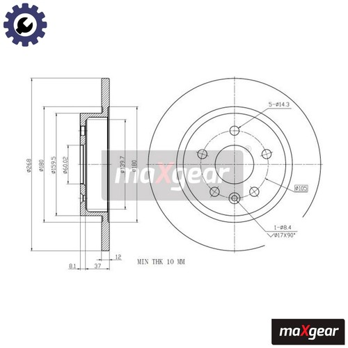 Brake disc 2333 - brake,