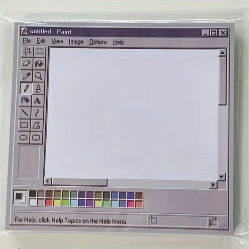 Vintage computer sticky notes - vintage,