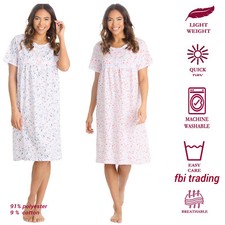 Ladies Floral Poly-Cotton