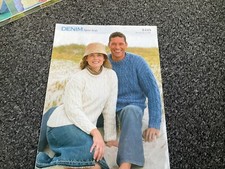 SIRDAR 8449 Denim Sport Aran Sweaters KNITTING PATTERN