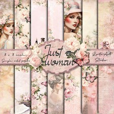 Just a woman, vintage paper