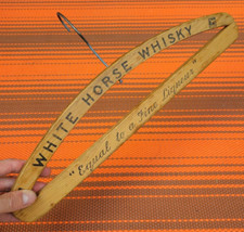 Vintage Wooden Hanger ' White Horse Distilleries Scotch Whisky ' Sign PROP RARE