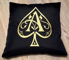 ARMAND DE BRIGNAC CHAMPAGNE ACE OF SPADES CUSHION BRAND NEW BLACK 38x38cm 