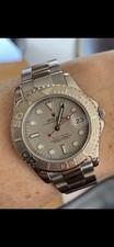 Rolex Yachtmaster 168622 SS Platinum 35mm Silver Dial Midsize