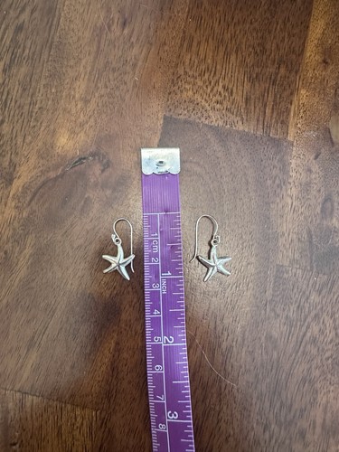 Cute dangle silver starfish - cute,