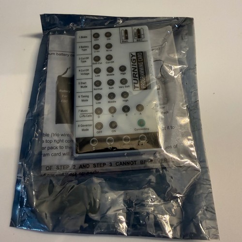 Turnigy programming card - turnigy, for