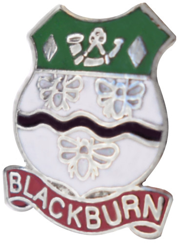 Blackburn town small pin badge - small,