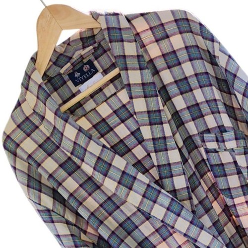 Viyella mens plaid - robe, 80%