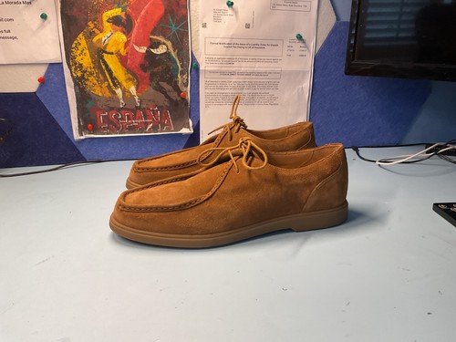 Mens brown suede loake - suede, shoes